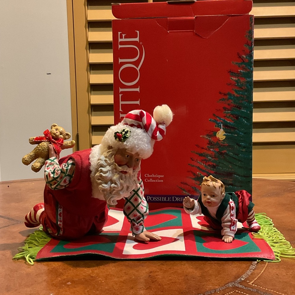 Possible Dreams “Hide and Seek” Santa figurine Set